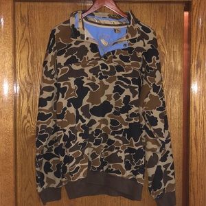 Mack’s Prairie Wings Fleece Buckingham Sweatshirt size XL Old school camo